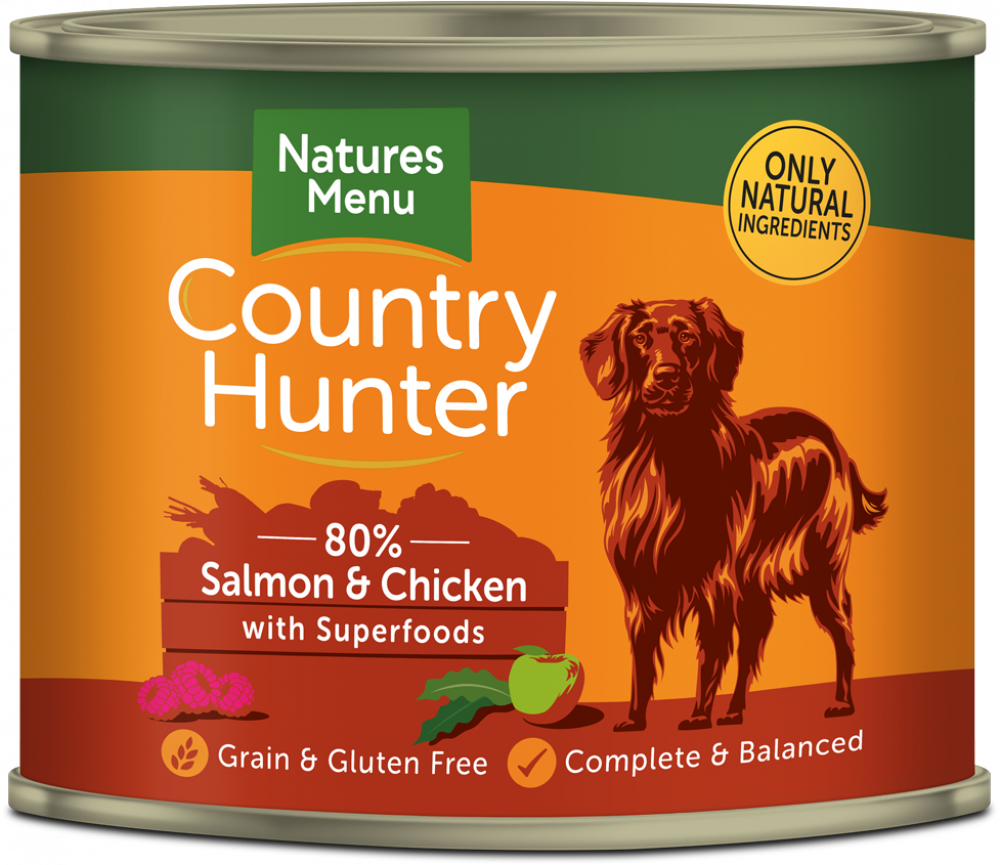 Natures Menu Country Hunter Salmon & Chicken With Superfoods 600g