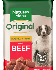 Natures Menu Real Meaty Beef Treats 60g