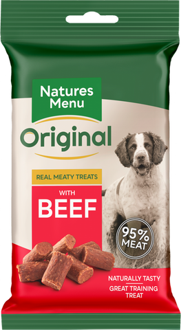 Natures Menu Real Meaty Beef Treats 60g