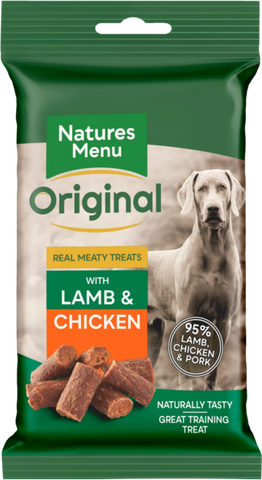 Natures Menu Real Meaty Lamb & Chicken Treats 60g