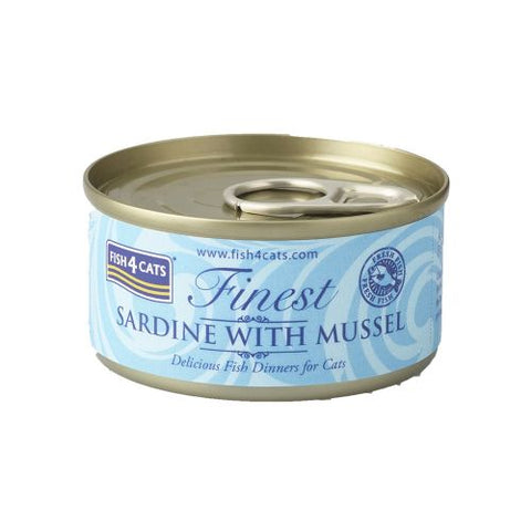 Fish4Cats Finest Sardine with Mussel 70g