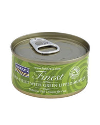 Fish4Cats Finest Tuna Fillet with Green Lipped Mussel 70g