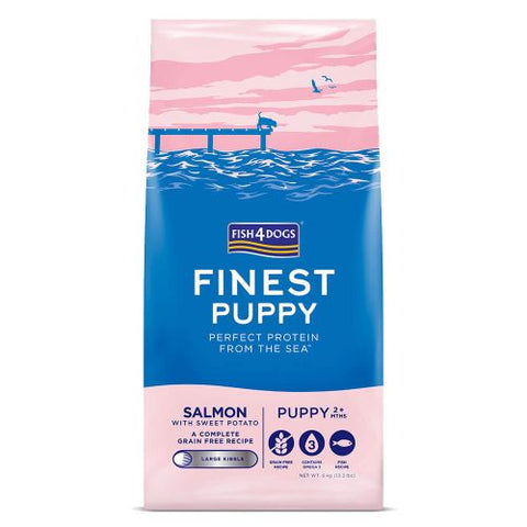 Fish4Dogs Finest Puppy Salmon with Sweet Potato Small Kibble