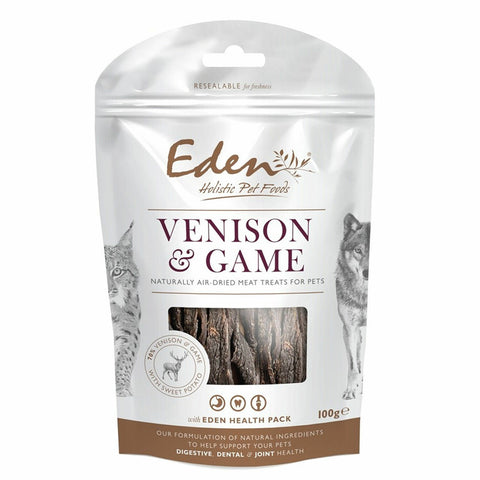 Eden Venison & Game Treat 100g Dog- Jurassic Bark Pet Store Littleport Ely Cambridge