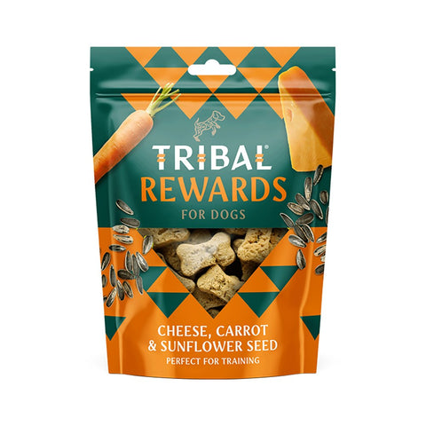 Tribal Rewards for Dogs Cheese Carrot & Sunflower Seeds 125g