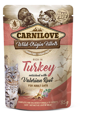 Carnilove Cat Pouch Turkey Enriched With Valesian Root 85g