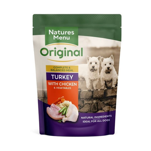 Natures Menu Adult Chicken & Turkey Pouches 8x300g