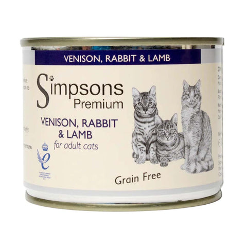 Simpsons Venison with Rabbit and Lamb Cat 6 x 200g